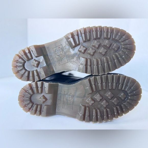 vintage 90s Dr Martens 14 eyelet steel toe platform combat boots england *flaws - Picture 14 of 16